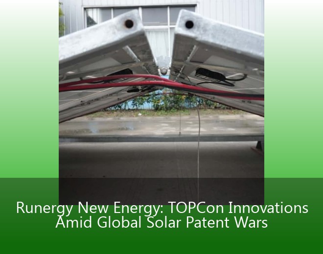Runergy New Energy: TOPCon Innovations Amid Global Solar Patent Wars
